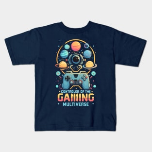 Controller of the Gaming Multiverse futuristic Space themed Gaming Kids T-Shirt